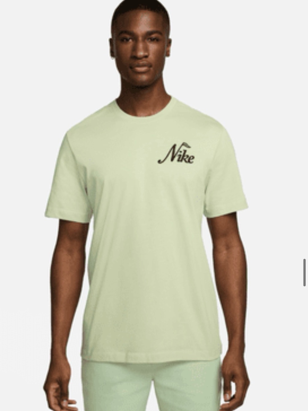 Nike Men's Light Green Golf Logo T-Shirt
